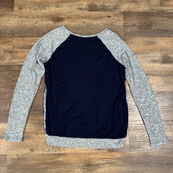 Kut From the Kloth Lightweight Sweater Small Gray Blue Tie Dye Rayon Boho Knit - Picture 2 of 10